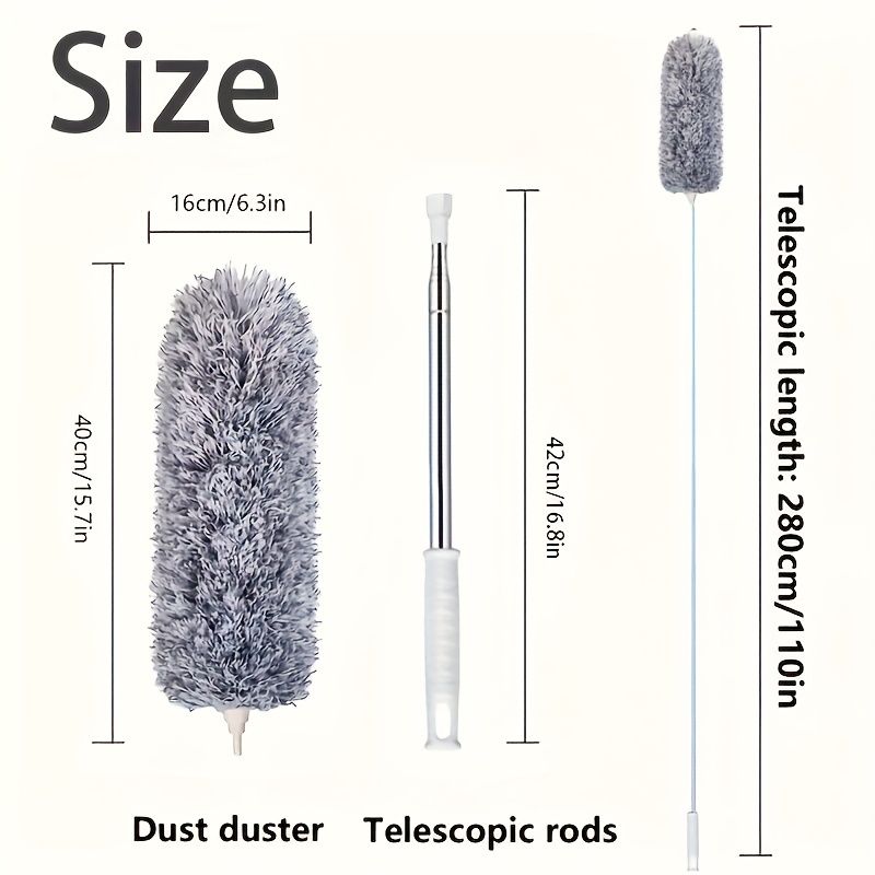 Adjustable Microfiber Duster Mop Washable Reusable Cleaning Tool