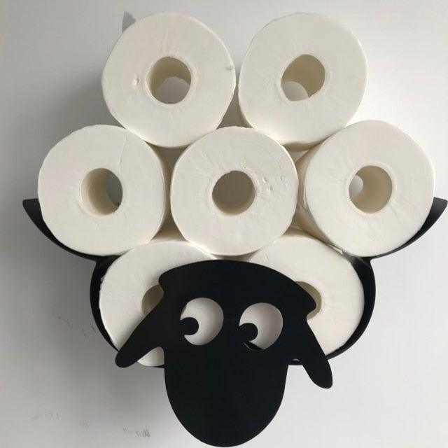 Decorative Sheep Toilet Paper Roll Holder – Wall Mounted