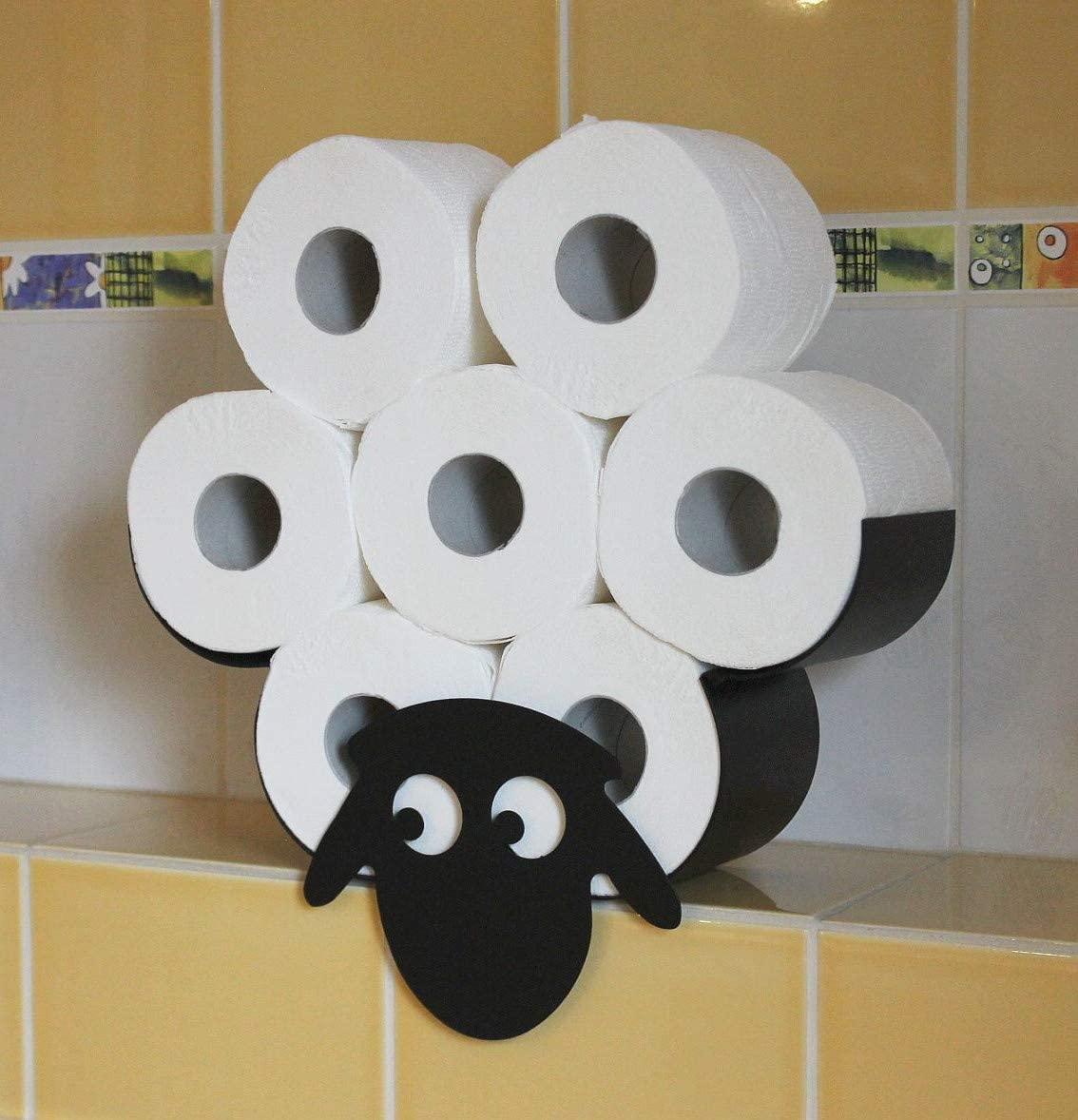Decorative Sheep Toilet Paper Roll Holder – Wall Mounted